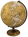 Replogle Morgan Designer Series Globe Old World Style Globe Raised Relief Charred Hardwood Base Antique brass plated SemiMeridian Velvety texture ball 1230 cm diameter - Image 3