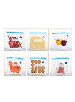 Food Vacuum Compression Bag Set - 3 sizes reusable, 15 bags + 1 pump + 3 clips + 3 iron clips, food grade material is safe for freezing / microwave / high temperature cooking, widely used for food and valuables storage, simple and easy to clean. - pzsku/Z175BA9130631DEABFC3CZ/45/_/1709270704/2fadab94-24dd-4c6b-a618-8c74c14e639f