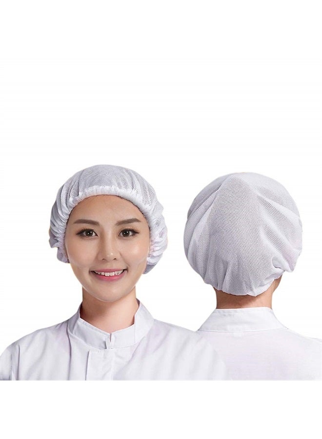 IBLUELOVER 3PCS Mesh Sleep Caps Bouffant Caps White Hair Nets Women Mesh Bonnet Protective Night Cap Sleeping Caps Head Hair Covers - Image 1