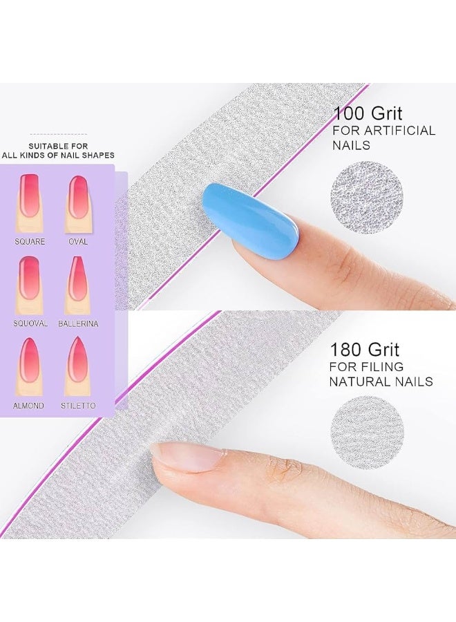 NIKITA.VIVI مجموعة أدوات مسمار من 5 قطع - مجموعة مهنية لتلميع الأظافر قابلة للغسل / صنفرة أدوات تلميع الأظافر لتنعيم الأظافر للاستخدام المنزلي وصالونات التجميل - Image 5