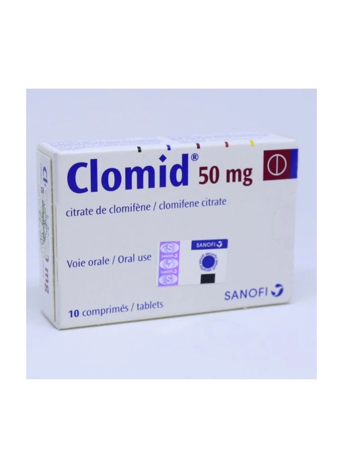 sanofi Clomid 50mg 10s pack 