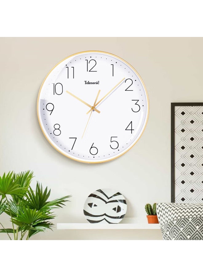 Telesonic Wall Clock, Bedroom Clock, Living Room Clock, Home Large Digital Clock, Fashionable Minimalist Wall-mounted Clock, Creative Quartz Clock, 36cm - Image 1