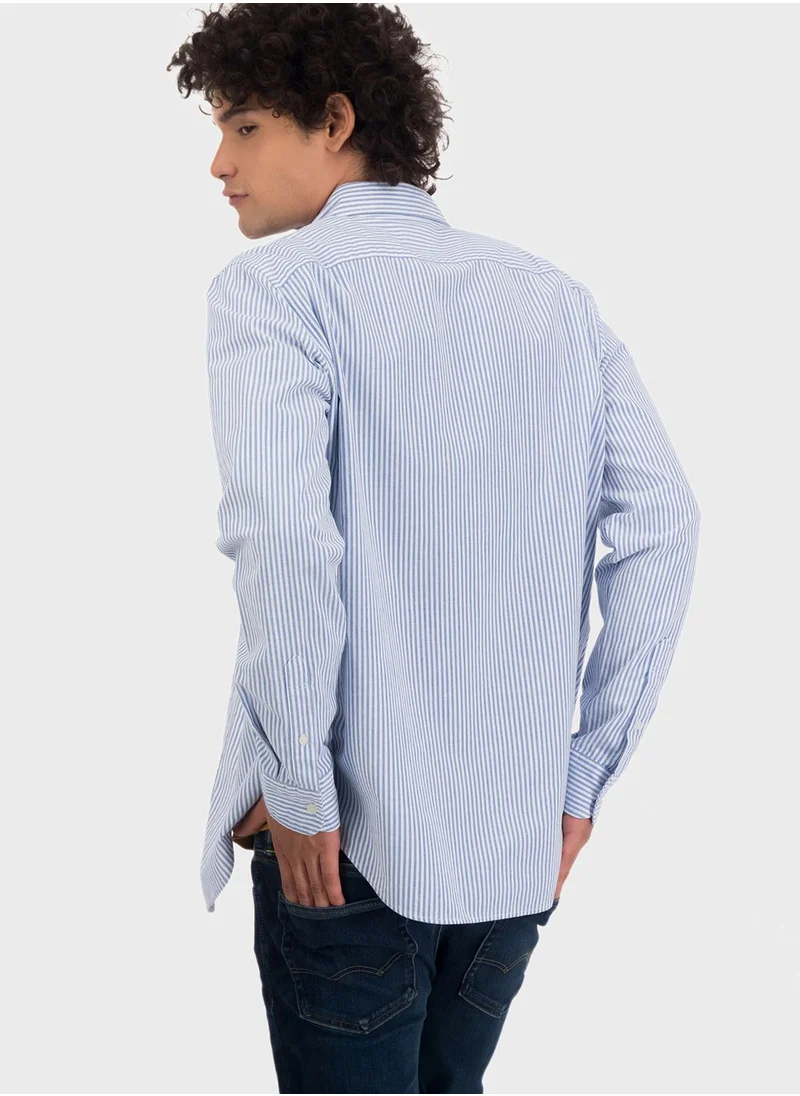 American Eagle Striped Slim Fit Shirt