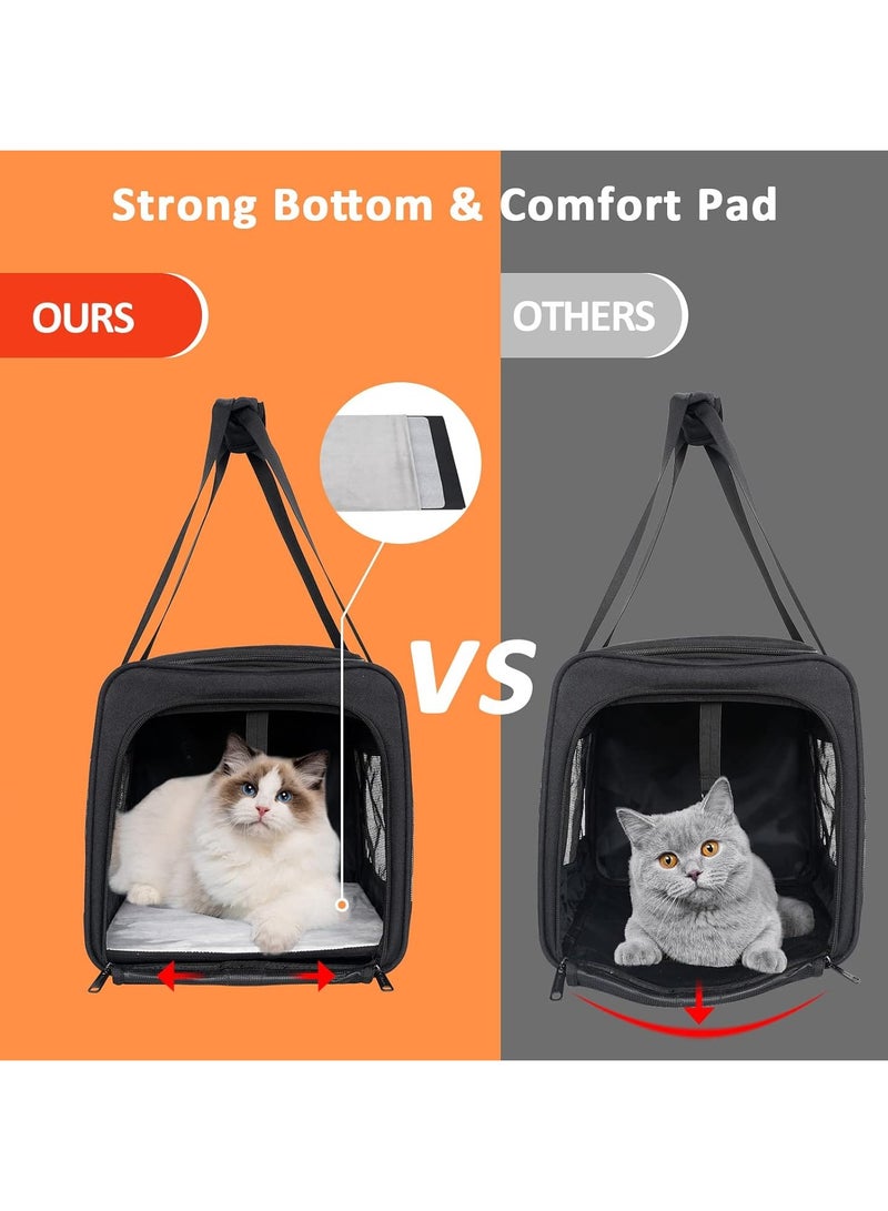 Pet Carrier, Dog Carrier 20 lbs and Up, Soft Sided Cat Carriers for Large Cats Under 25 lbs, Foldable - Image 3