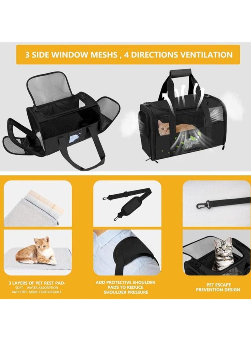 Pet Carrier, Dog Carrier 20 lbs and Up, Soft Sided Cat Carriers for Large Cats Under 25 lbs, Foldable - Image 4