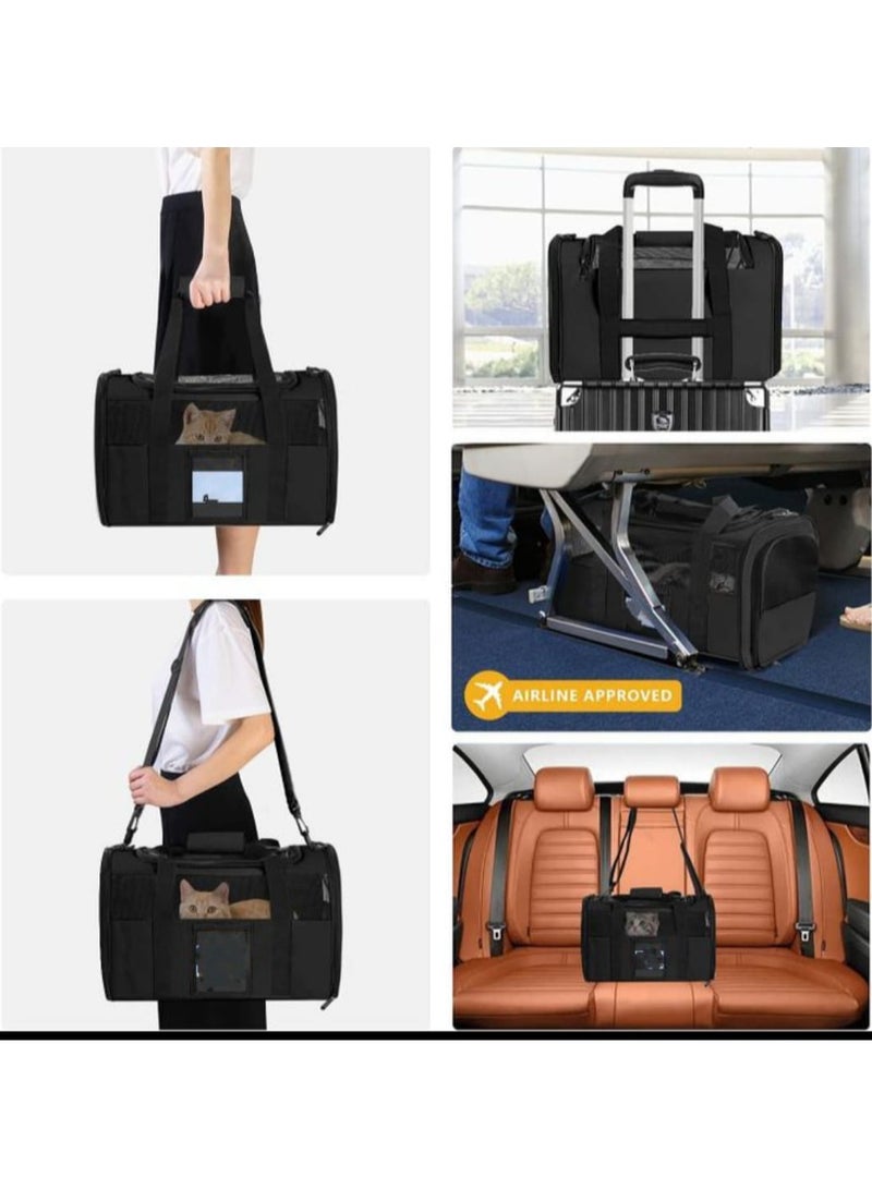 Pet Carrier, Dog Carrier 20 lbs and Up, Soft Sided Cat Carriers for Large Cats Under 25 lbs, Foldable - Image 5