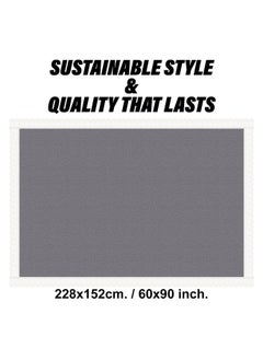 Kuber Industries Kuber Industries PVC Table Cover 6 seater | Table Protector Sheet | Waterproof and Dustproof | Plain Texture Table Cloth | Dining Table Cover | 60x90 Inch | Gray  - Image 3
