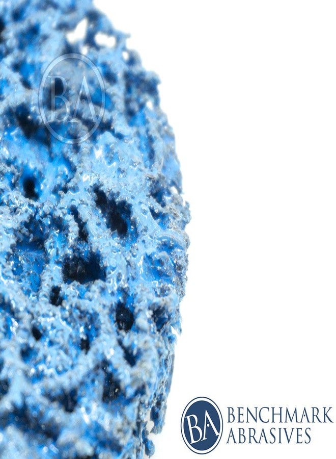 كاشطة القياس أقراص صنفرة Benchmark Abrasives مقاس 3 بوصات سريعة التغيير، مصنوعة من النايلون، دعامة من النوع R ذكر - أقراص صنفرة للمثقاب والطحن، مزيلة للصدأ، لإزالة طلاء المعادن، وتلميعها - (عبوة من 10 قطع) - Image 3