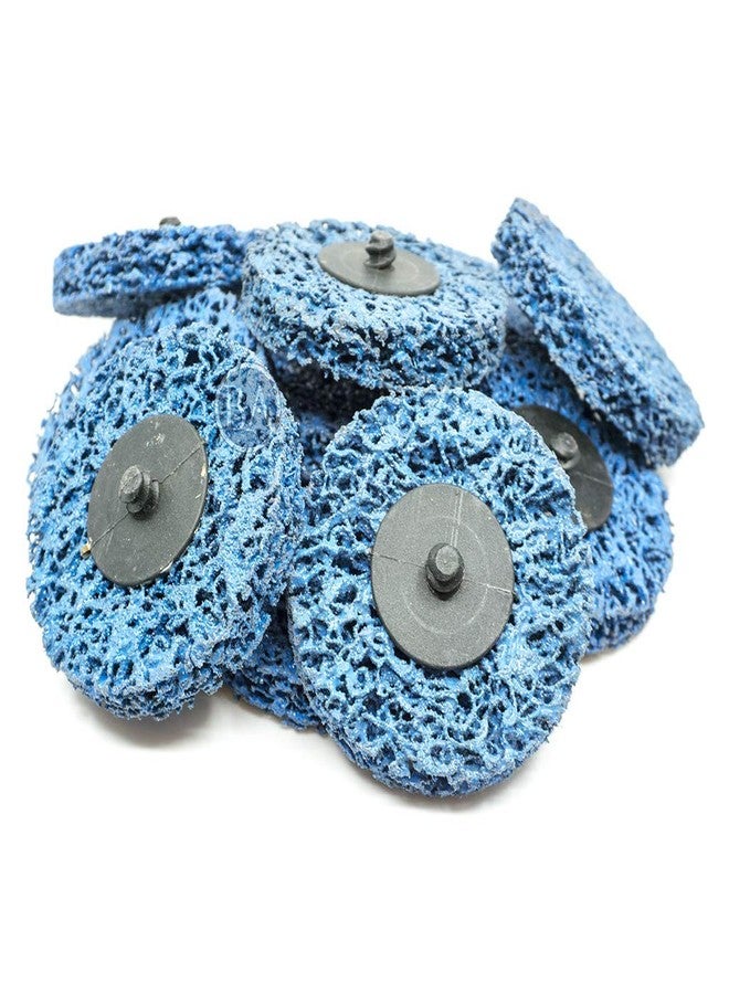 كاشطة القياس أقراص صنفرة Benchmark Abrasives مقاس 3 بوصات سريعة التغيير، مصنوعة من النايلون، دعامة من النوع R ذكر - أقراص صنفرة للمثقاب والطحن، مزيلة للصدأ، لإزالة طلاء المعادن، وتلميعها - (عبوة من 10 قطع) - Image 1