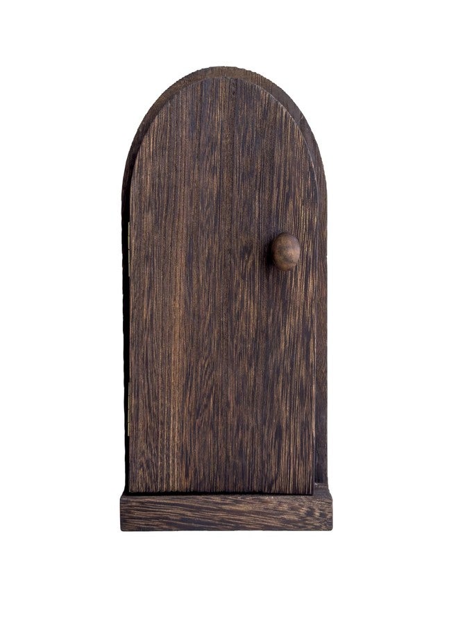 MaxForJoys Self-Adhesive Outlet Cover – A Creative Wooden Cover that Conceals Wall Plates、 Switches、Stains、Wall holes and Protects Child – Elf Door for Wall – 7.87 Inch Tall Fairy Door (Paulownia) - Image 2