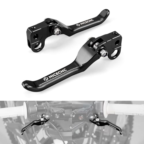 NICECNC Brake Levers Folding Front Rear Brake Levers Compatible with Surron Light bee X/S/ L1E Motorcycle Aluminum CNC Brake Lever Compatible with Segway X160 X260 See Fitment - Image 1
