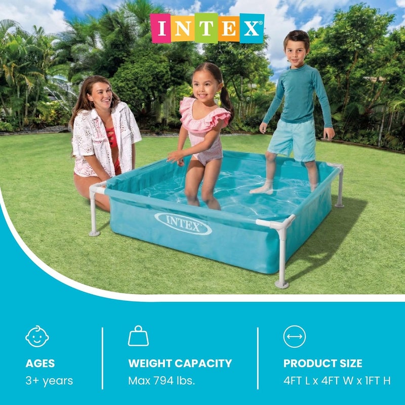 Intex Mini Frame Pool, Blue, 48 x 48 x 12 Inches 122x122x30cm - Image 2