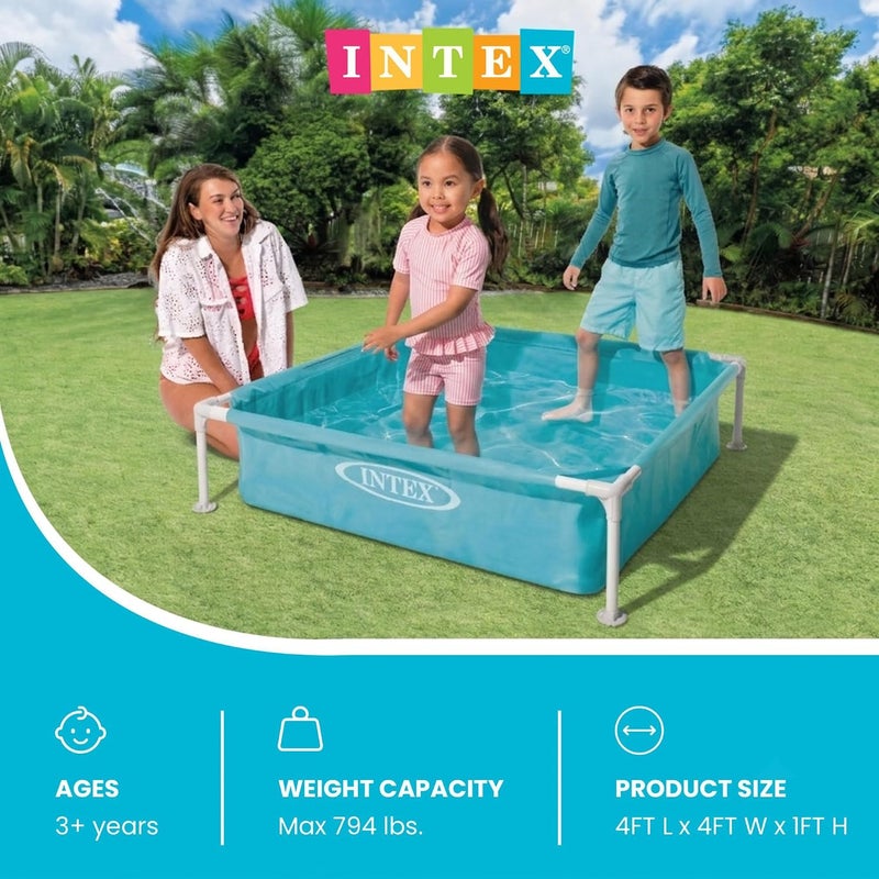 Intex Mini Frame Pool, Blue, 48 x 48 x 12 Inches 122x122x30cm - Image 4