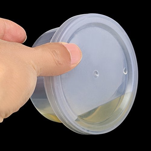 GWHOLE حاويات سلايم GWHOLE مع أغطية، عبوة 20 حاوية بلاستيكية صغيرة قابلة لإعادة الاستخدام لفن السلايم وتخزين مواد الفلوام (4.5 أونصة) - Image 4