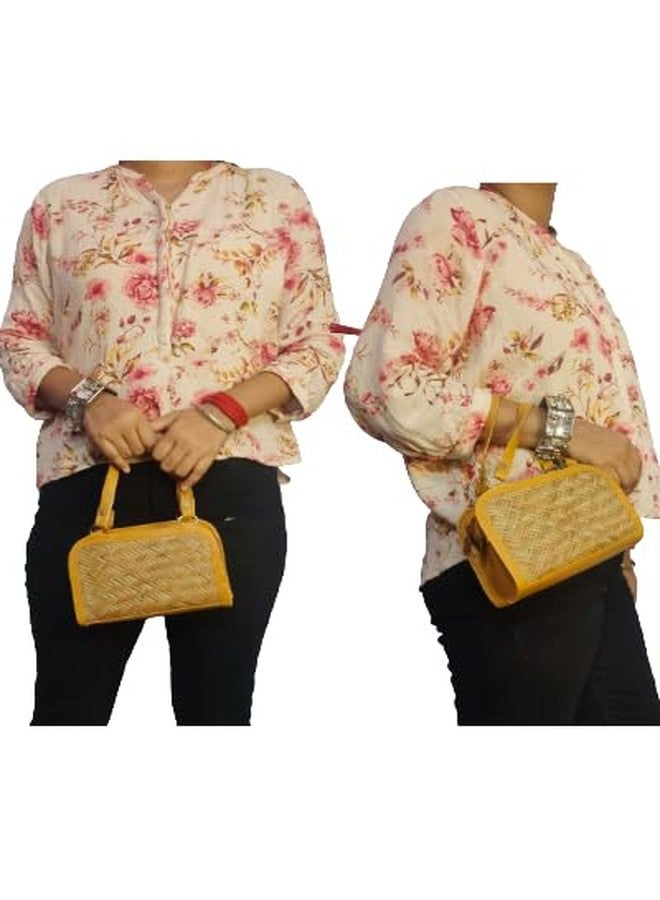 CLASSIQUE Shital Pati Hand Bag Bamboo Bag Eco-Friendly Specially for Ladies - Image 2