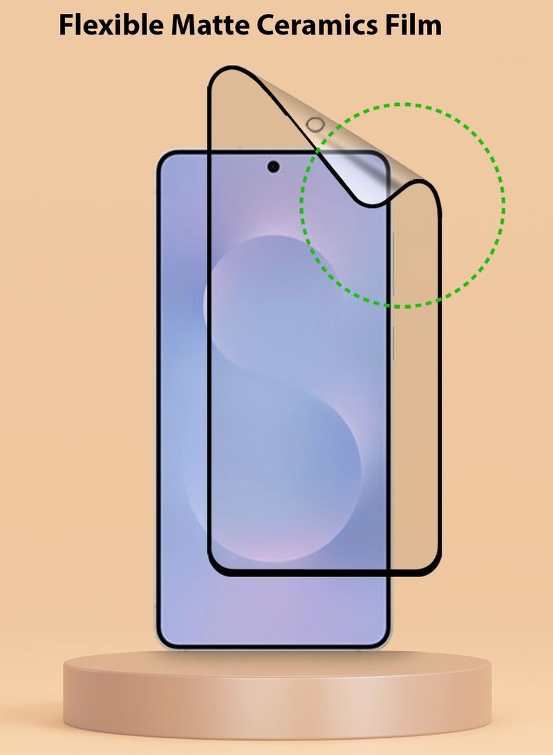 Techie 2 Pack 9D Matte Ceramic Screen Protector Film for Samsung Galaxy S25 Edge – Smooth Feel Anti Fingerprint Bubble Free Easy Installation - Image 4