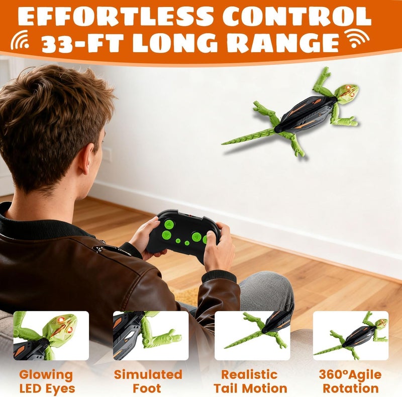SELLFUN Wall Climber – Rechargeable Remote Control Robot – Gift for 4 Years + – Children's Toys 4 Years +, Climbs up Walls, RC Robot Toys for Boys & Girls,Birthday Gifts, Kids Gift. - Image 4