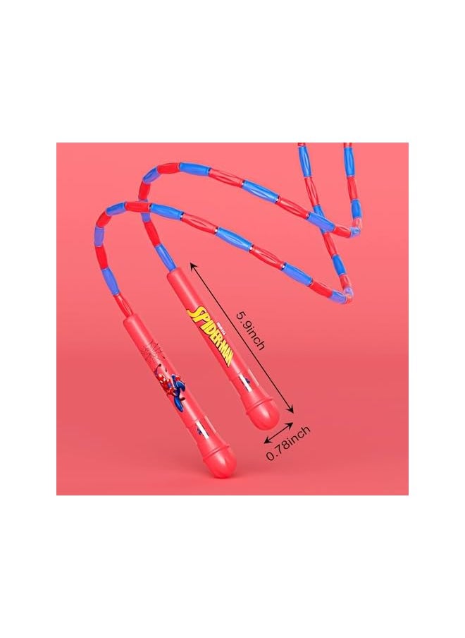 Jump Rope, Adjustable Length Tangle-Free Segmented Soft Beaded Skipping Rope For Kids, Fitness Jump Rope For Boys And Girls