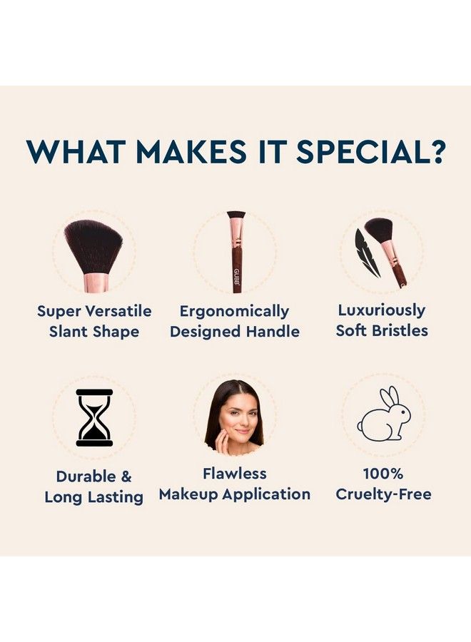 GUBB Blush Brush For Face Makeup ; Blusher Brush ; Wooden Makeup Brush Single - Image 3