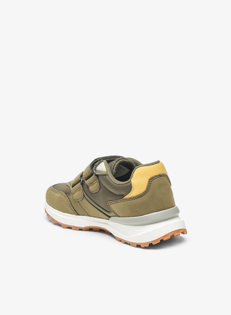 JUNIORS Boys Colourblock Sneakers with Hook and Loop Closure - Image 2