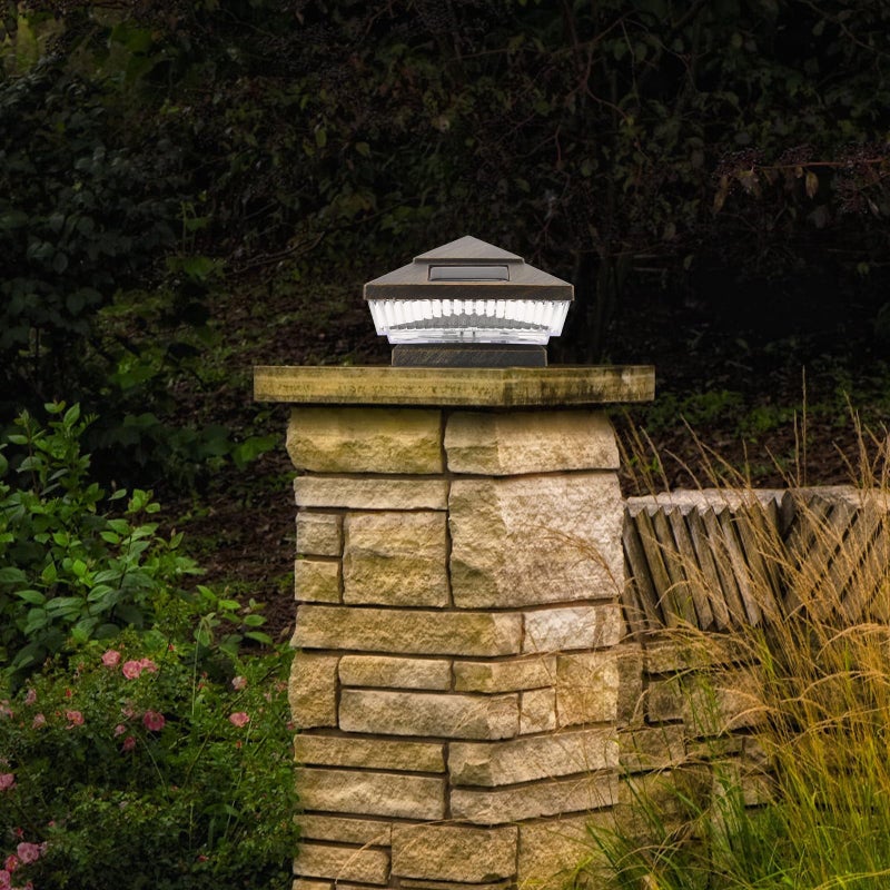 Solar Post Cap Light Waterproof Outdoor Garden Patio Fence Deck Landscape Decor - Image 5