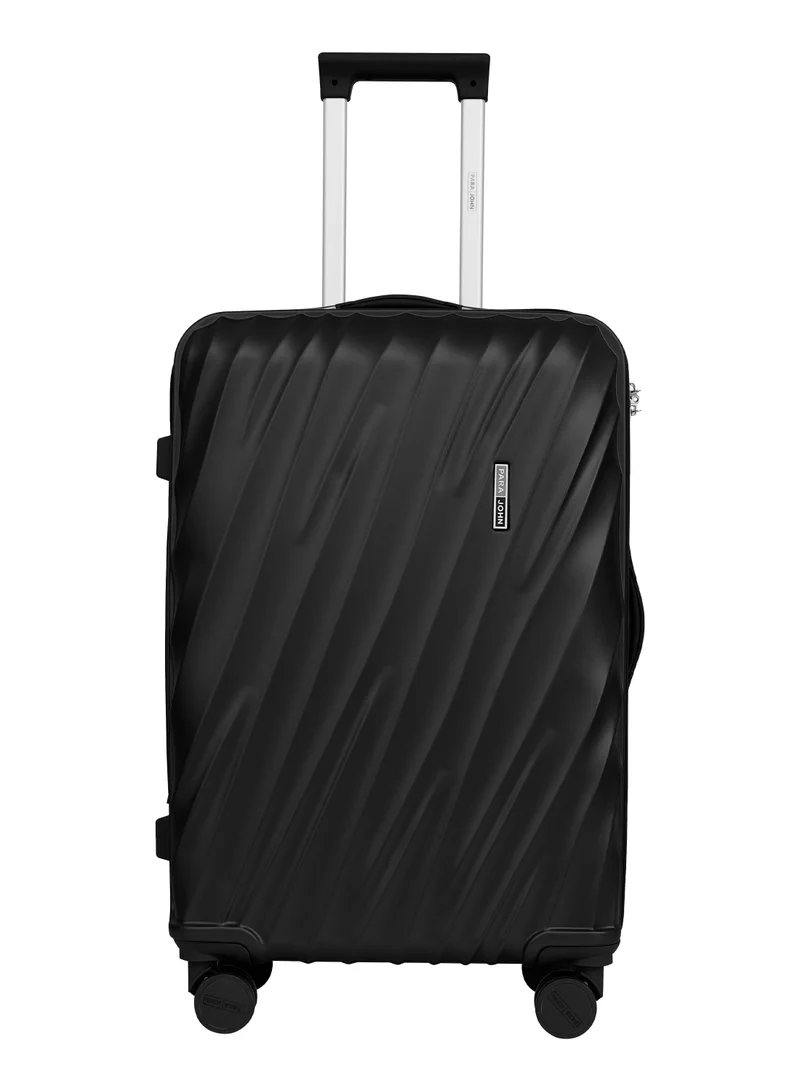 PARAJOHN  Swirl Series 3 Pcs ABS Luggage Trolley Set - Black  | Best Price UAE