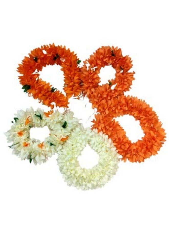 PMW - PMW - Artificial Flower Mala - Pack of 5 - Dance Accessories - Artificial Garland Flower Juda Gajra Hair Bun Accessory for Women - Image 1