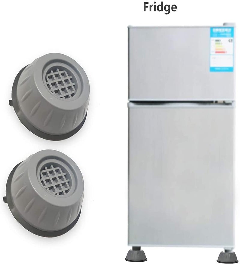 Spaceshoop 8 pieces of anti-vibration and anti-walking pads for washing machine and dryer, reduce shock and noise with rubber mat for refrigerator, washing machine, no drilling required. - Image 5