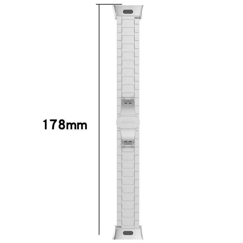 erorex For Redmi Watch 3 Active / Lite 20Mm One-Bead Bamboo Solid Stainless Steel Watch Band(Silver) - Image 4