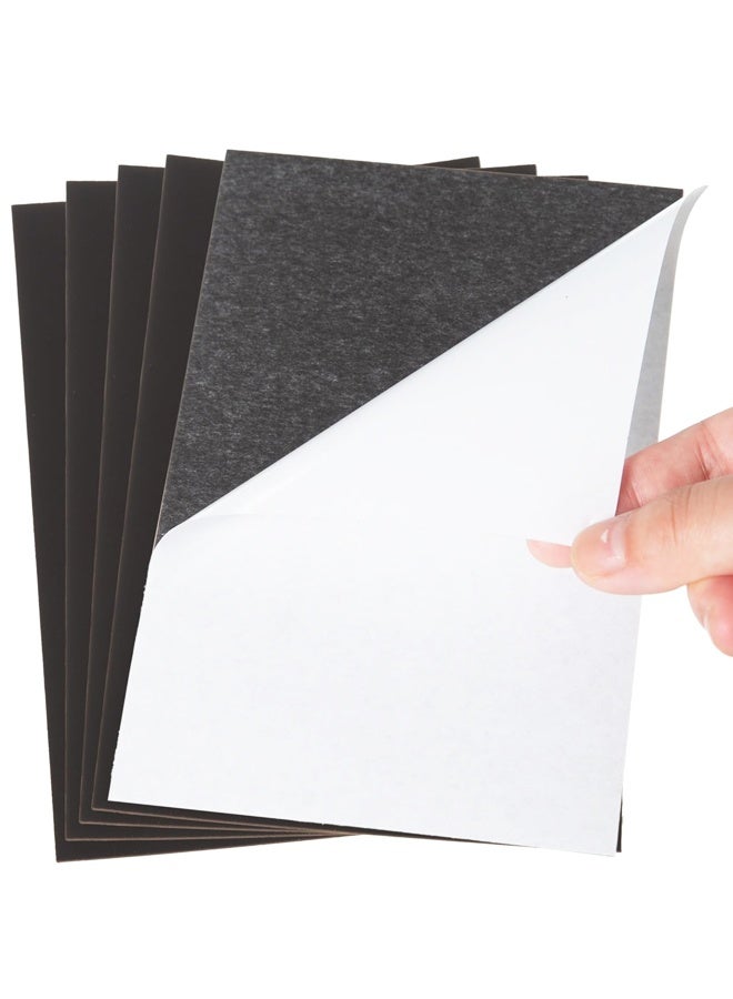 10PCS Adhesive Magnetic Sheets for Letter Size 4.02x5.98,Magnet Sheets with Self-Stick Adhesive for Home/Classroom/Office,Easy Cut DIY Paper Craft Magnet - Image 1