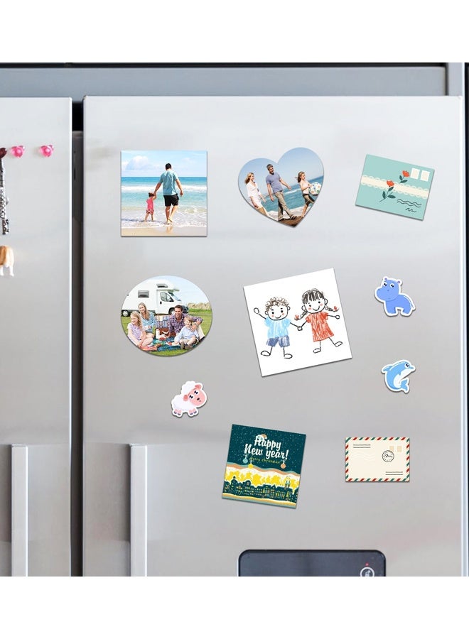 10PCS Adhesive Magnetic Sheets for Letter Size 4.02x5.98,Magnet Sheets with Self-Stick Adhesive for Home/Classroom/Office,Easy Cut DIY Paper Craft Magnet - Image 4