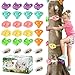 TOPNEW 20 Ninja Tree Climbing Holds for Kids Climber Adult Climbing Rocks with 6 Ratchet Straps for Outdoor Ninja Warrior Obstacle Course Training Soft Color - Image 4
