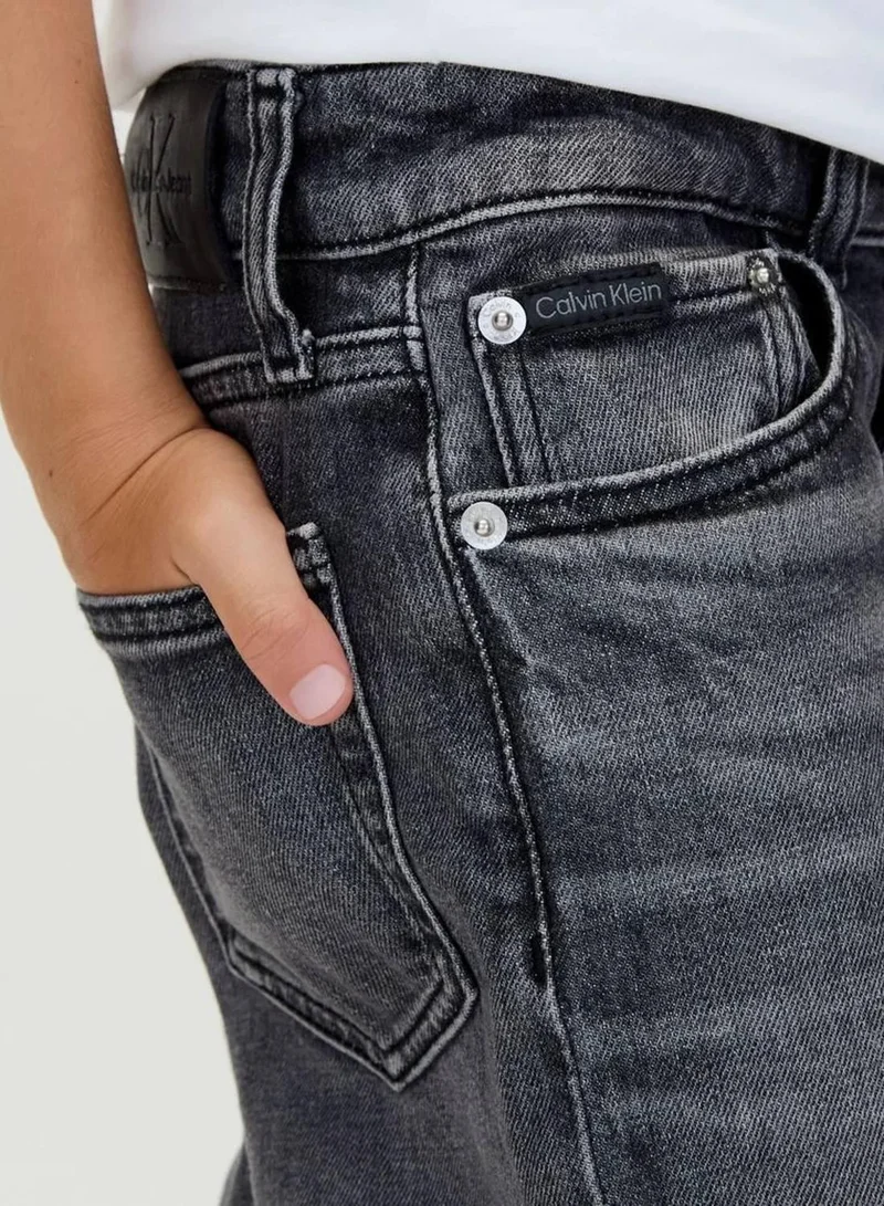 Calvin Klein Jeans Mid Grey Stone Skater Jeans for Men | Best Price UAE