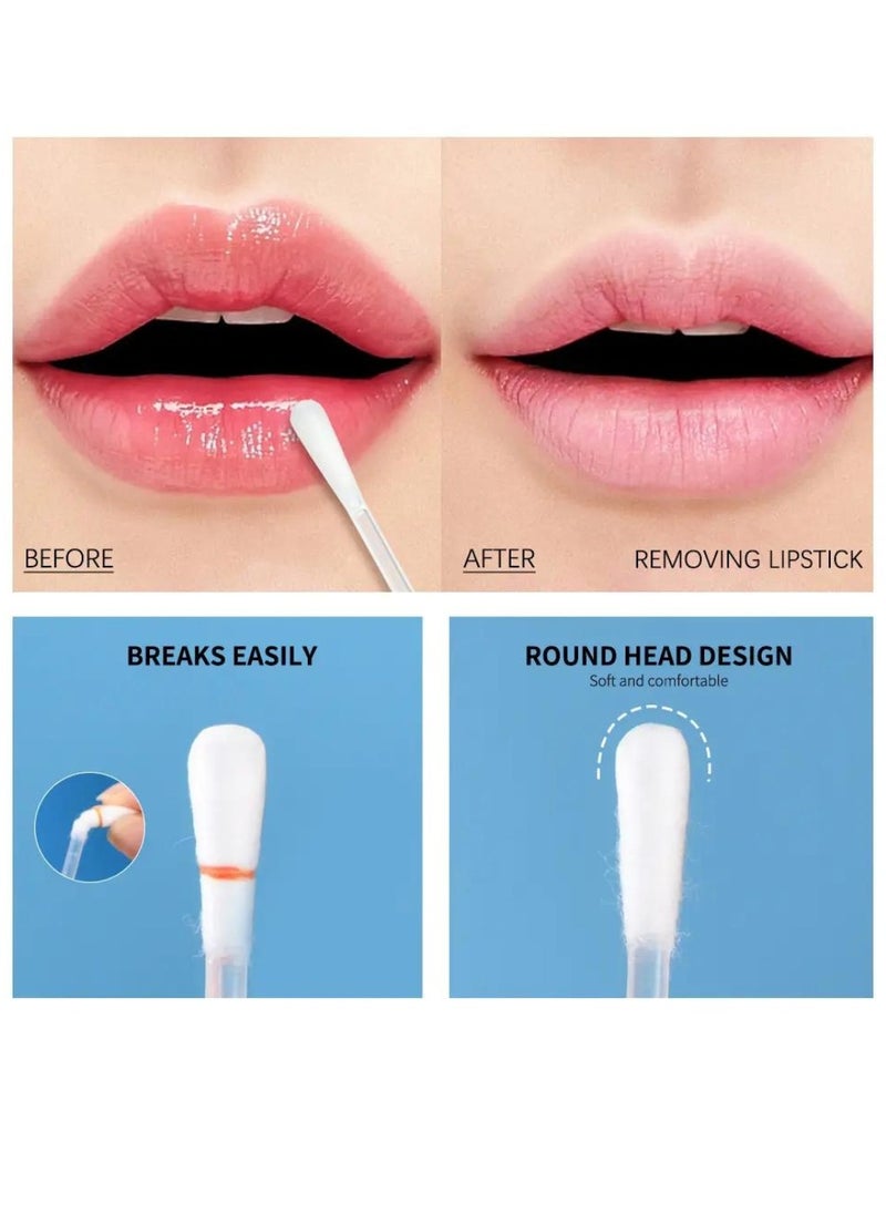 lakerain 20Pcs Cosmetic Makeup Remover Cotton Swab Multifunctional Liquid Makeup Remover Swab for Face Body Eye and Lip Makeup Remover Cleanser Cotton Wipes Eye Makeup Remover Sticks Kit  - Image 2