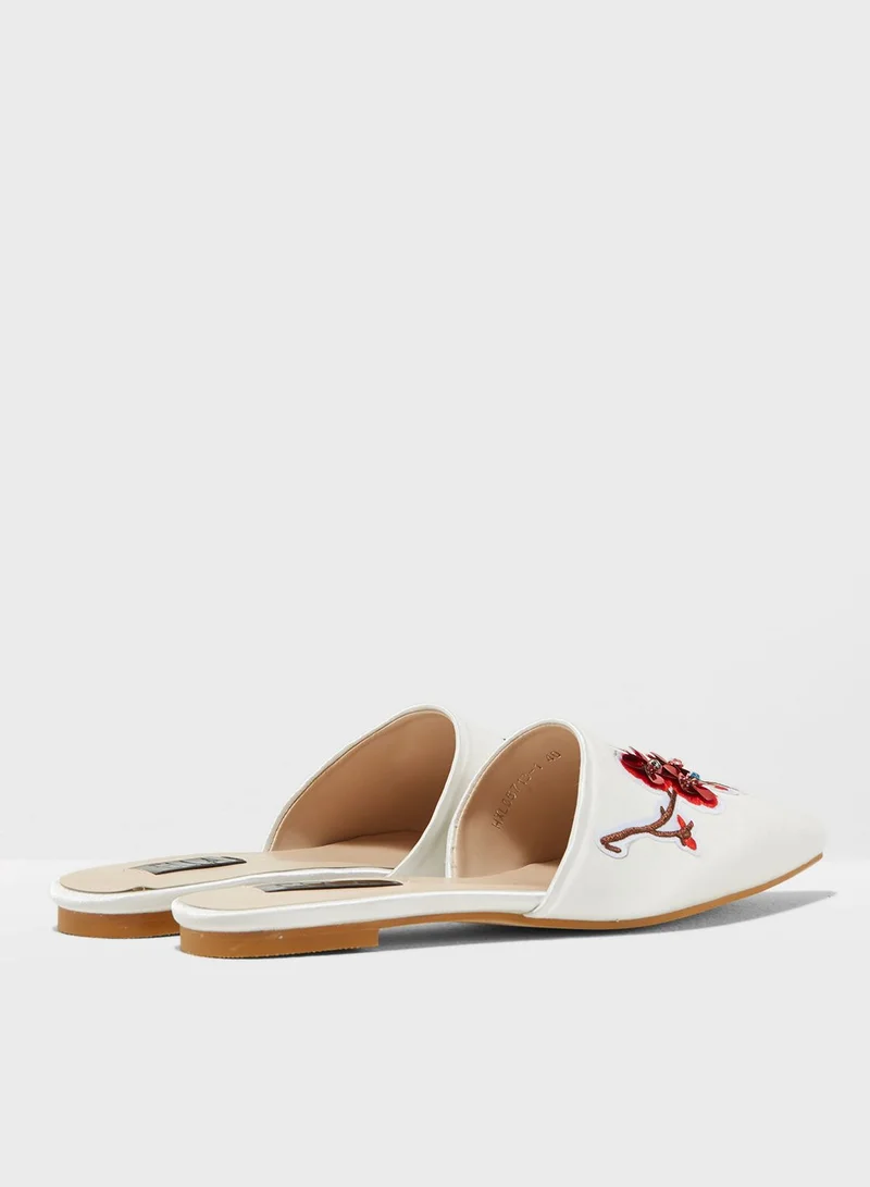 ELLA Shanice Sakura Flower Embellished Slip On