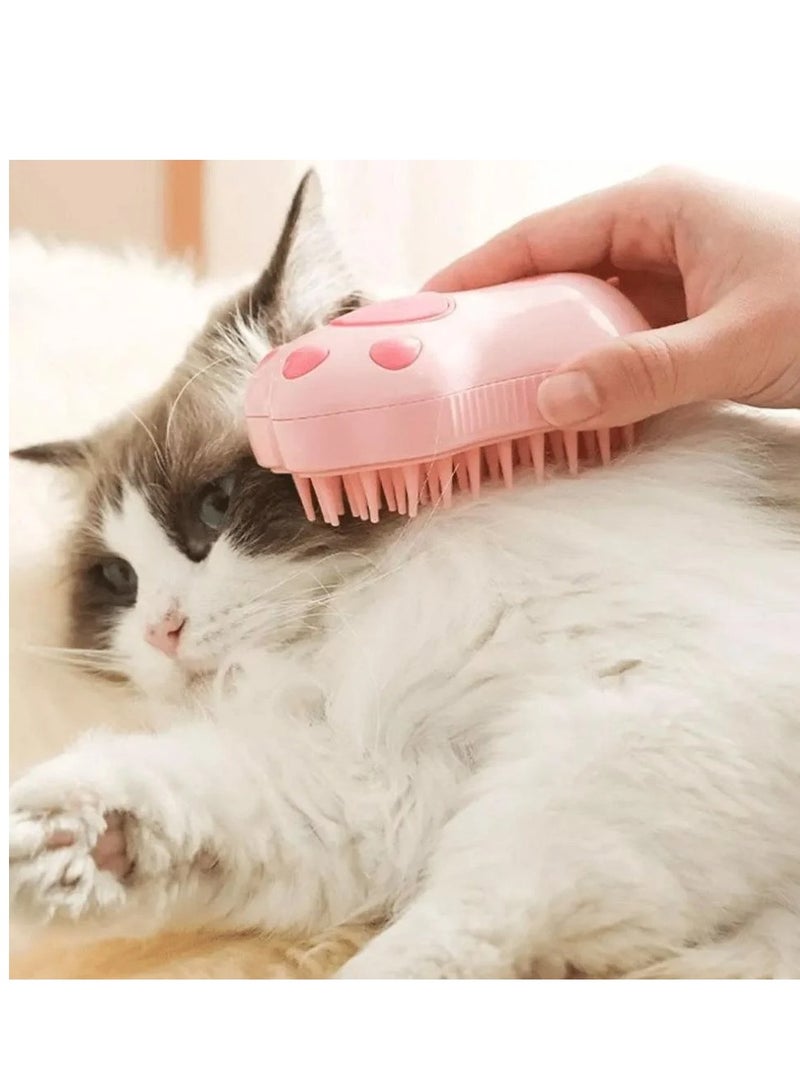 USB steam brush for cats, different colors (pink-brown) - Image 1