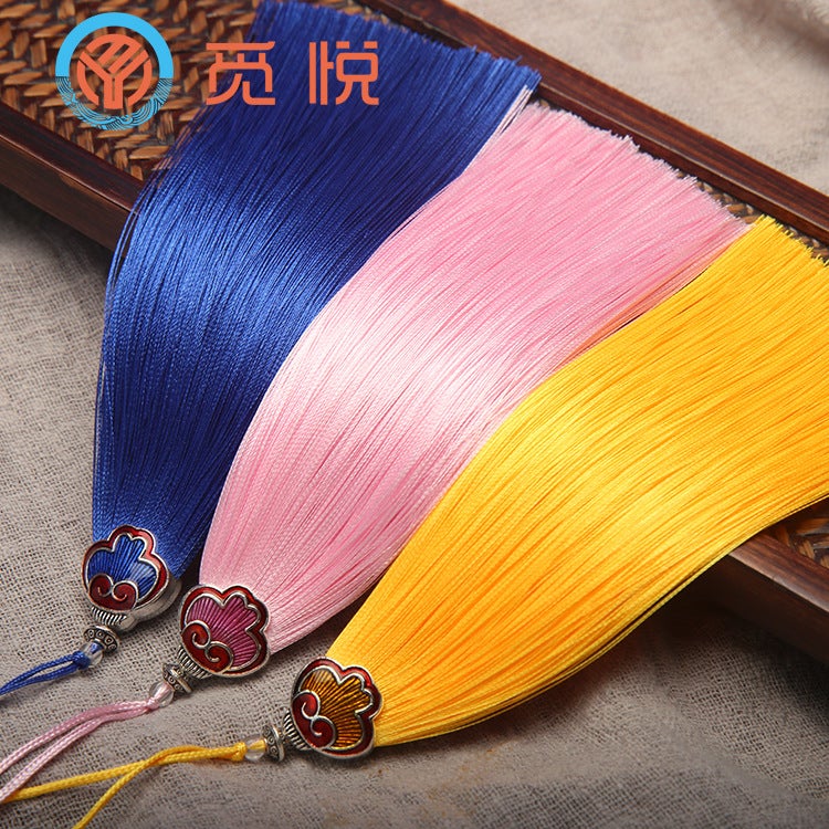 12Cm Xiangyun Hat Alloy Tassel Fringe Cloisonne Pendant Car Hanging Accessories Pendant Large Price Excellent - Image 5