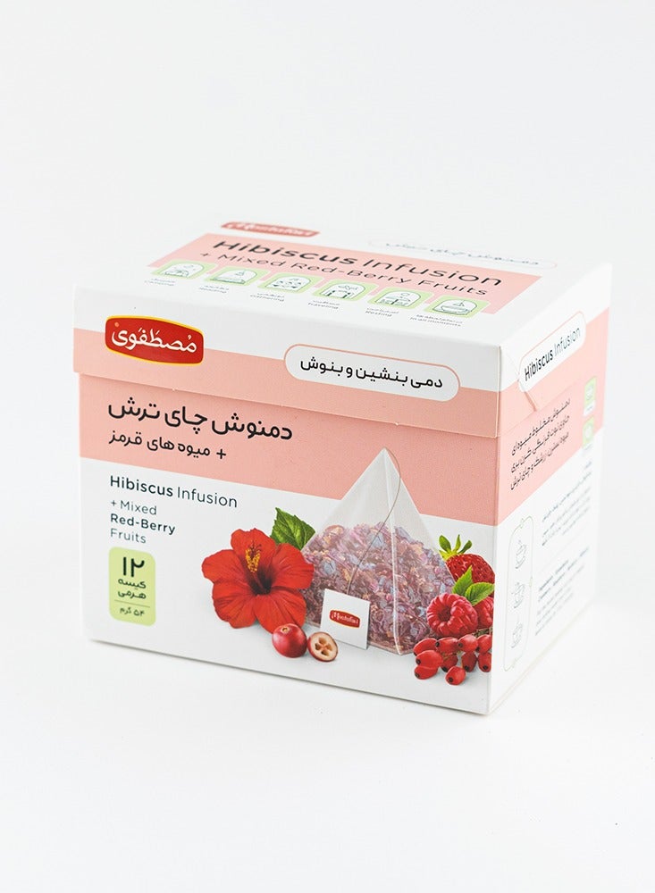  مصطفوی مصطفوي - كركديه + توت أحمر مشكل - 12 قطعة × 4.5 جرام - Image 1