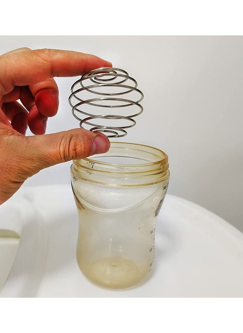 SYOSI - Shaker Balls, Food Grade Stainless Steel Shaker Ball, Spring Shaker Ball, Wire Whisk Ball Replacement, Milkshake Protein Mixing Ball for Shaker Cup Bottle Mixer, 5 Pcs, 2 Inch Diameter - Image 1