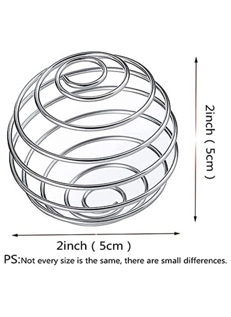 SYOSI - Shaker Balls, Food Grade Stainless Steel Shaker Ball, Spring Shaker Ball, Wire Whisk Ball Replacement, Milkshake Protein Mixing Ball for Shaker Cup Bottle Mixer, 5 Pcs, 2 Inch Diameter - Image 1