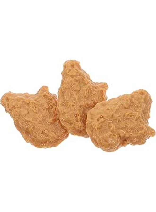 Realistic Artificial Chicken Nuggets Fake Food Prop 3 Piece Set Brown Kitchen Display Decor - Image 1
