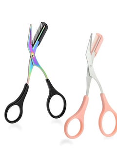 ORiTi Eyebrow Trimmer Scissor With Comb Hair Removal Grooming Shaping Stainless Steel Eyebrow Remover Makeup Tool -Black  - Image 3