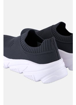 RBX Men Slip On Running Shoes, Dark Grey  - Image 2
