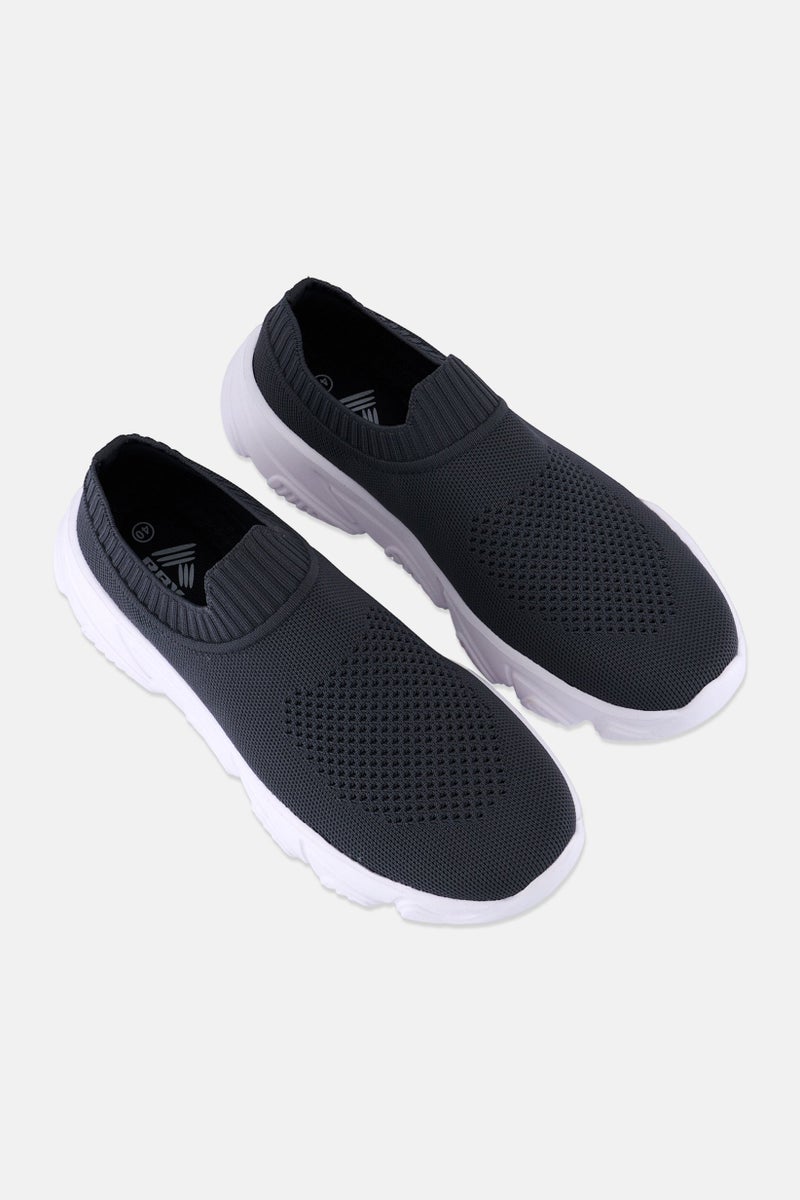RBX Men Slip On Running Shoes, Dark Grey - Image 4
