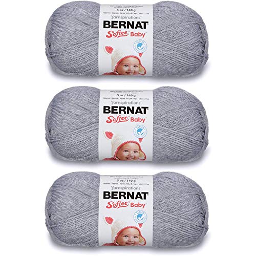 Bernat Softee Baby Yarn Solids (3-Pack) Flannel 166030-30044 - Image 1