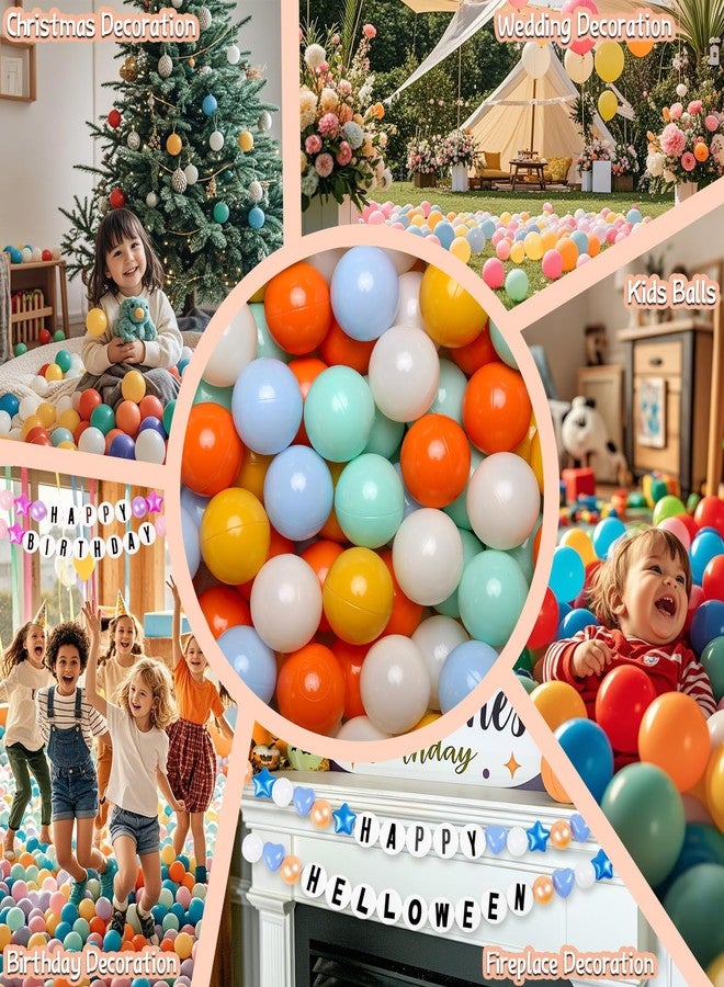 GOGOSO Cream Ball Pit Balls 100 Balls, 2.2 Inch Ball Pool Balls for Baby Fun Toys, Different Shaped for Toddler Ball Pit, Boys Girl Kids Birthday, Tent,Slides, Cream Yellow - Image 3