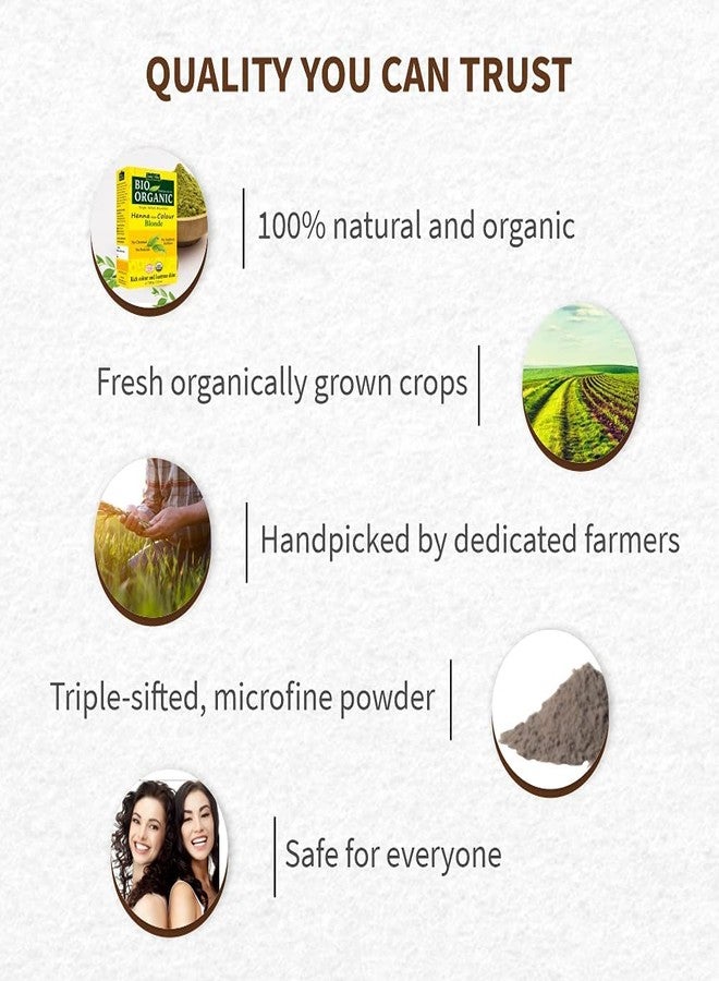 Indus Valley Bio Organic Natural Henna Hair Color For Women Blonde 100gm| 100% Gray Hair Coverage And Long Lasting Hair Dye | Vegan and Cruelty-Free I Herbal Hair Color for All Hair Types - Image 4