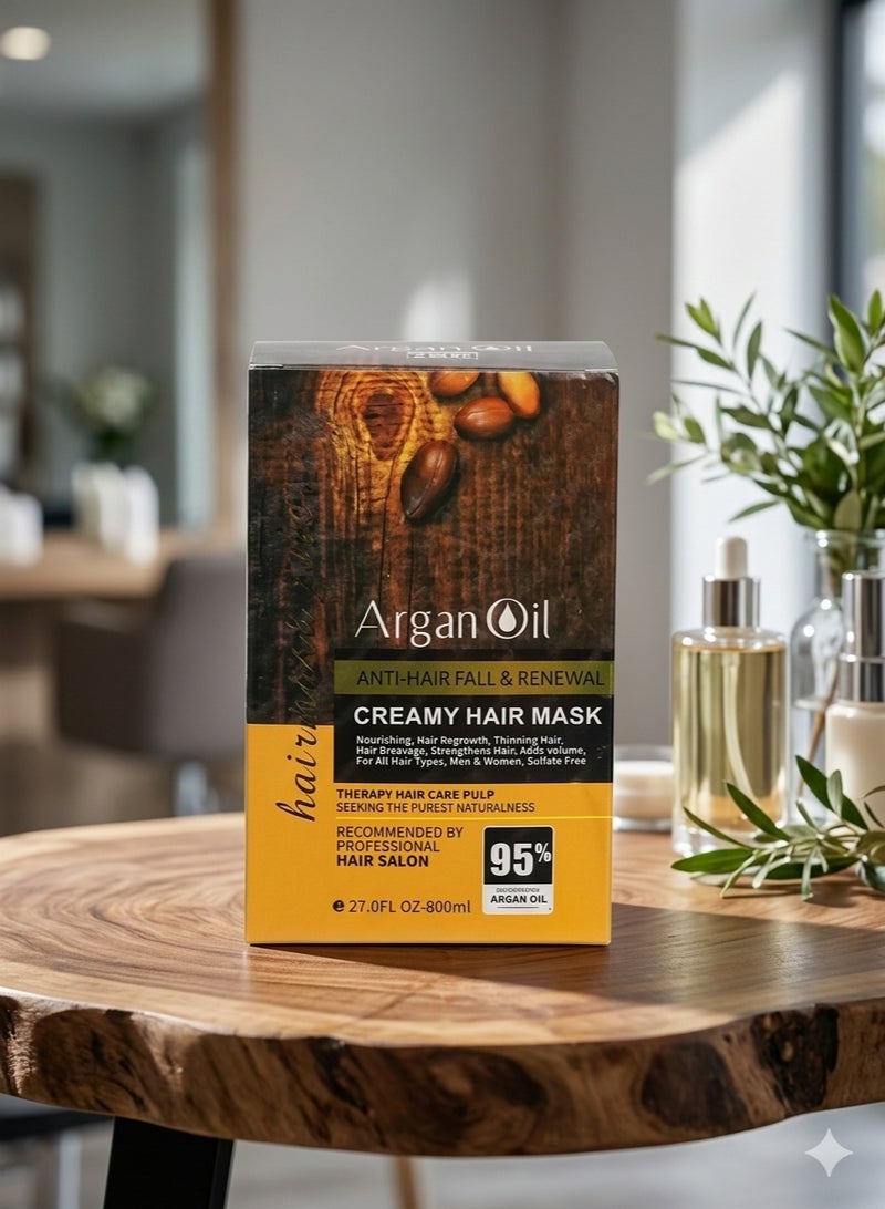 Argan Oil Essence Anti Hair Fall And Renewal Creamy Hair Mask 800 ML
