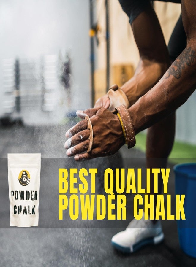 Muscleape Chalk Powder for Superior Grip. 200gm Premium Chalk with Lifting Straps for Weightlifting,Bodybuilding Powerlifting, Calisthenics and Other Sports. - Image 2