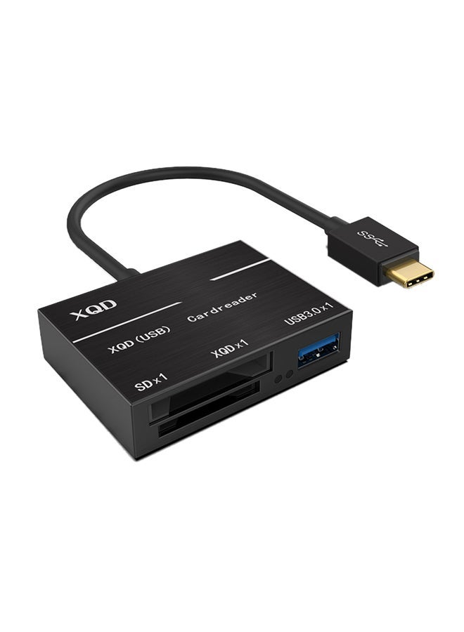 Professional Type C To XQD/SD High Speed Card Reader Black
